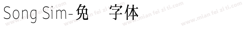 Song Sim字体转换